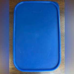 Tupperware 1 Replacement Seal Modular Mates Blue Rectangle Lid # 1610 Read Info